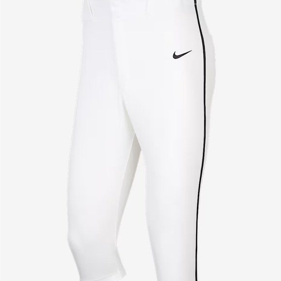 Nike Kids White Leggings with Black Trim - Picture 1 of 3